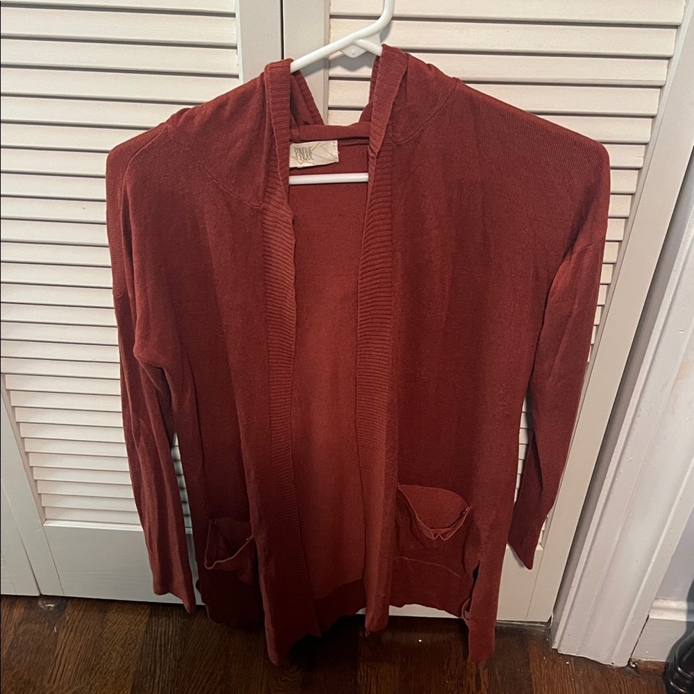 Women's Cozy Rust Cardigan